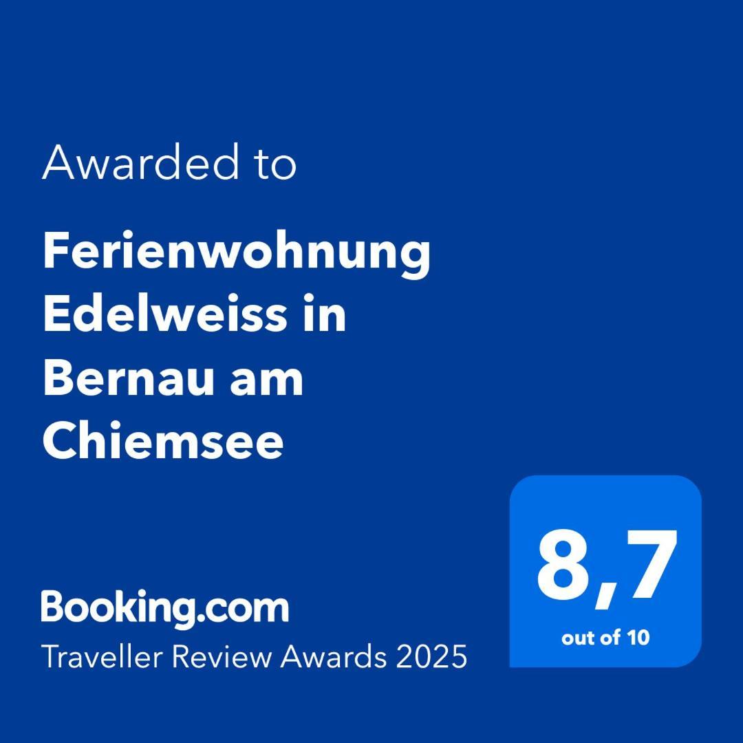 Ferienwohnung Edelweiss In Bernau Am Chiemsee Kültér fotó